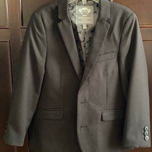 Boys Appaman Black Suit and White Dress Shirt